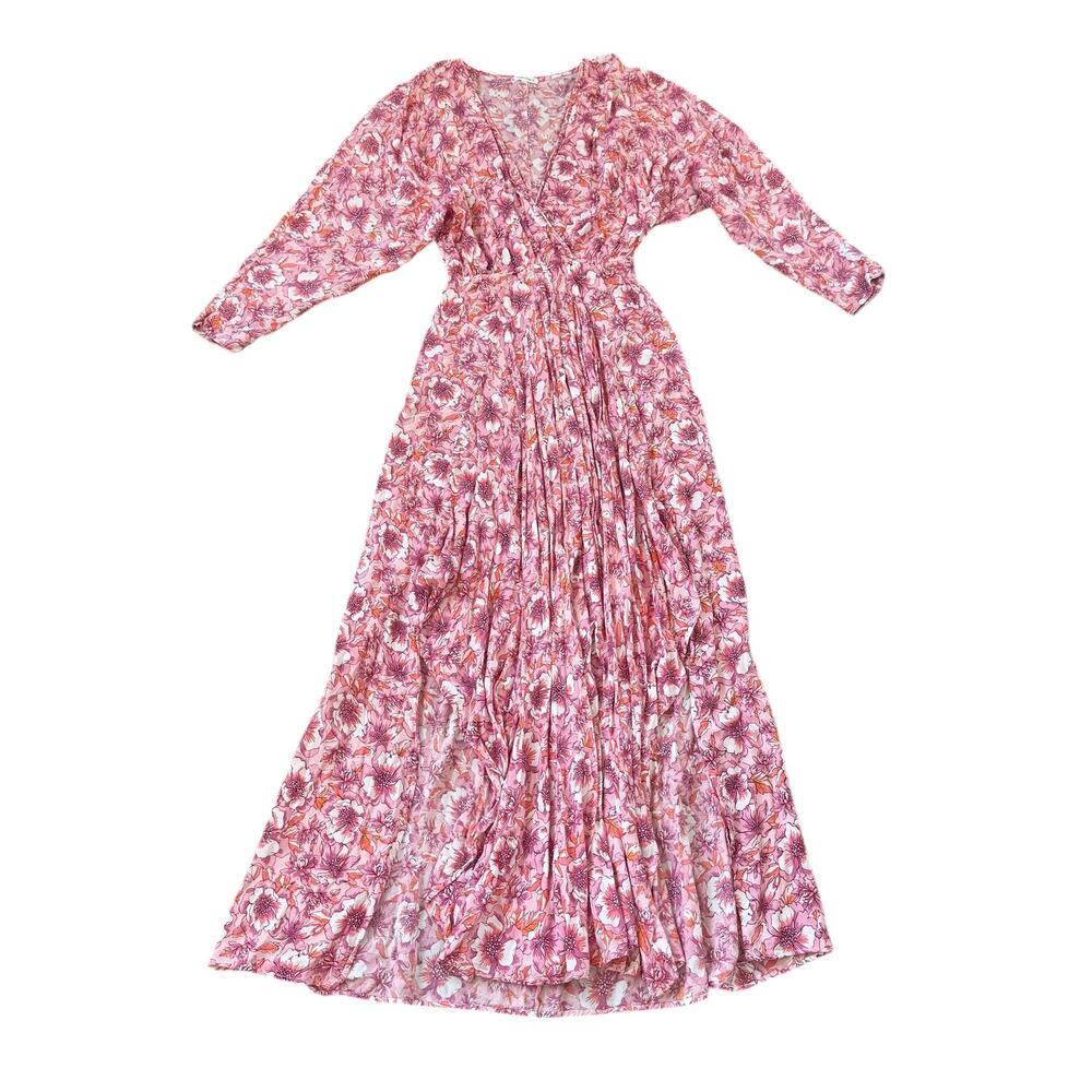 Poupette St Barth Mya Maxi Dress Dahlia Print